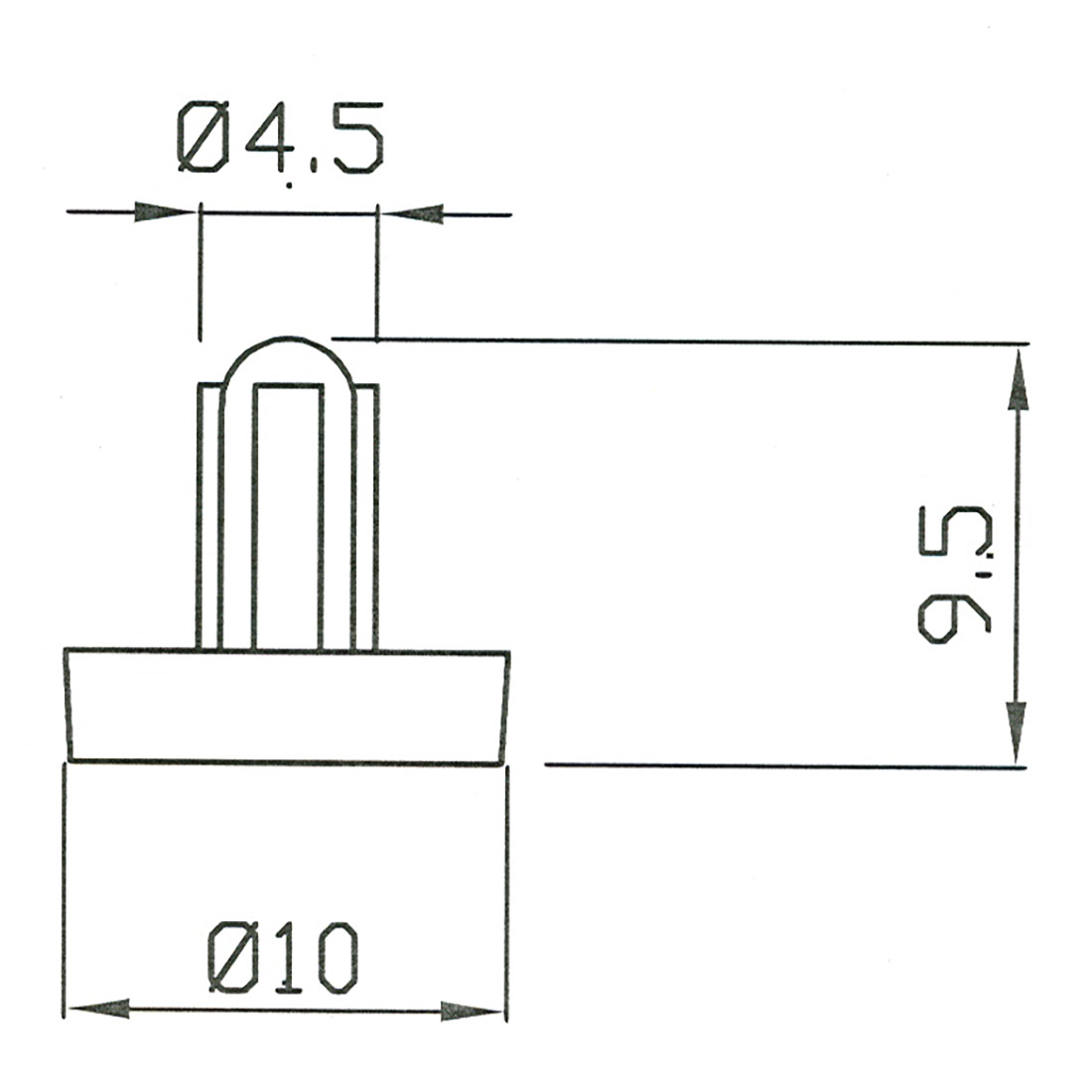 PIEDINO IN GOMMA PER WHIRPOOL - P0009 - immagine 1